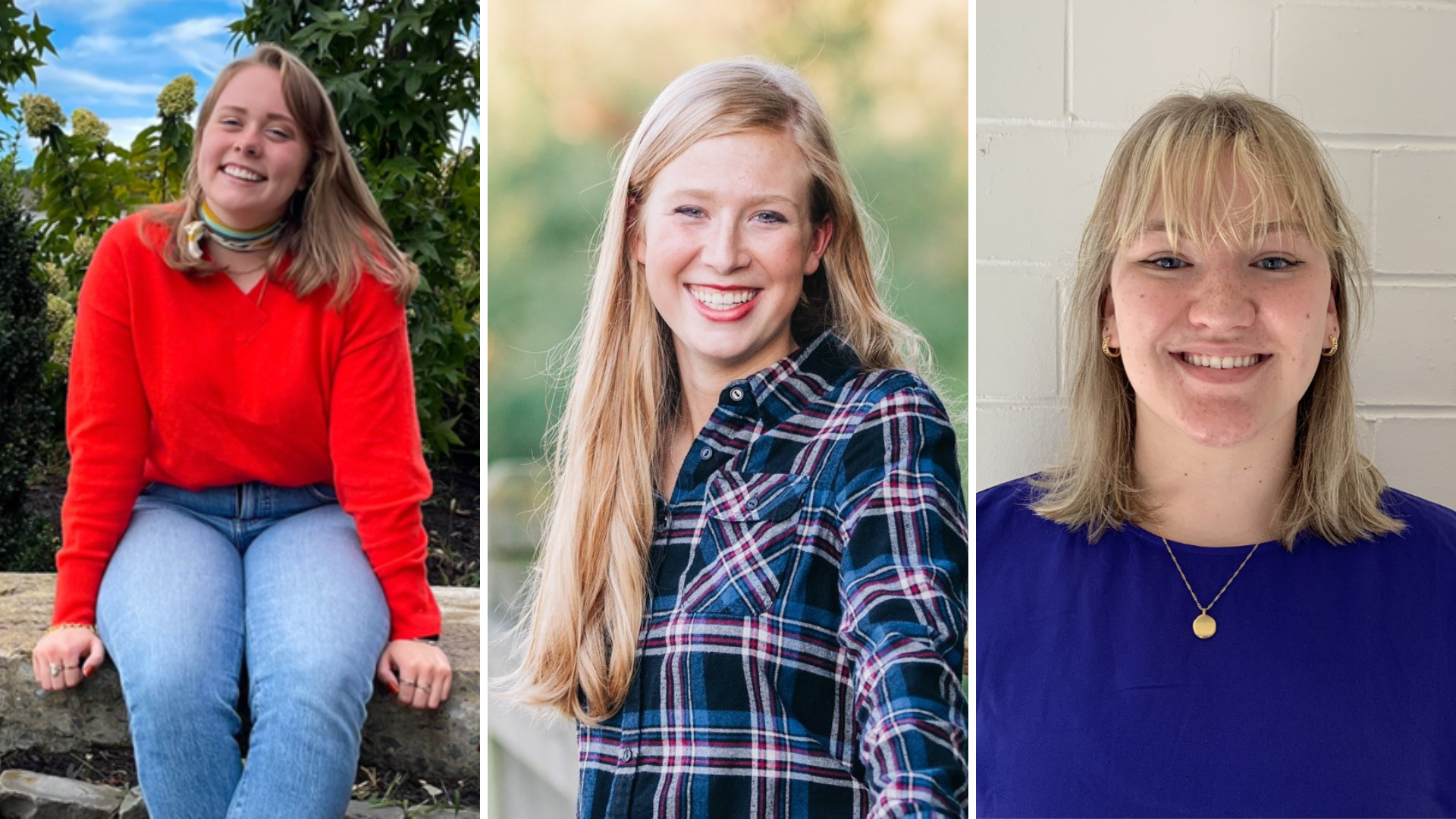 Collage of headshots of Rayleigh Deaton, Maryrose Ramsey and Anna Erpenbeck