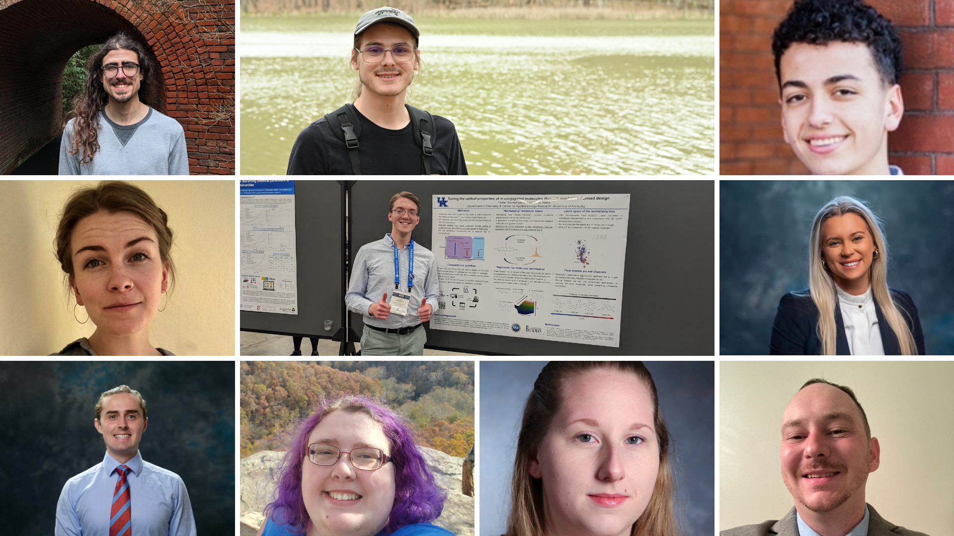 head shots of 10 student recipients of the NSF GRFP