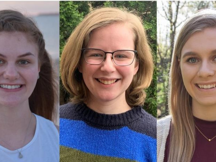 Headshots of Kayli Bolton, Zoe Hert, Carly Karrick