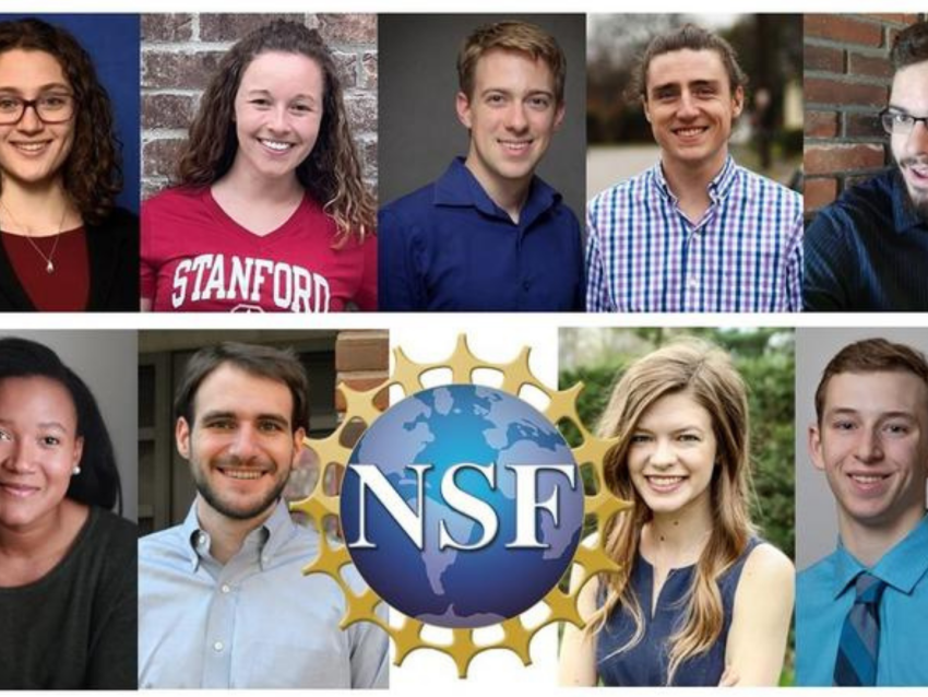 9 headshots of NSF GRFP recipients