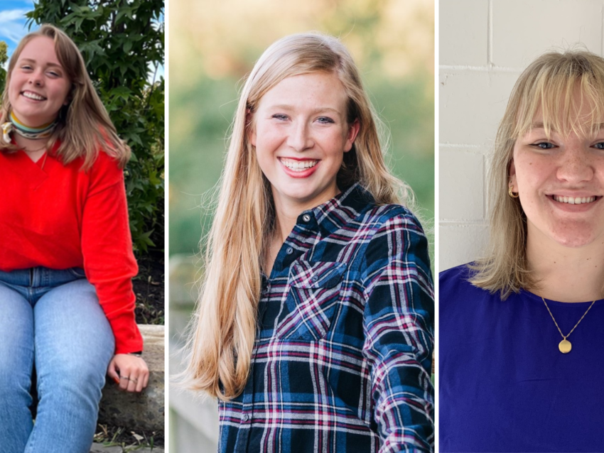 Collage of headshots of Rayleigh Deaton, Maryrose Ramsey and Anna Erpenbeck