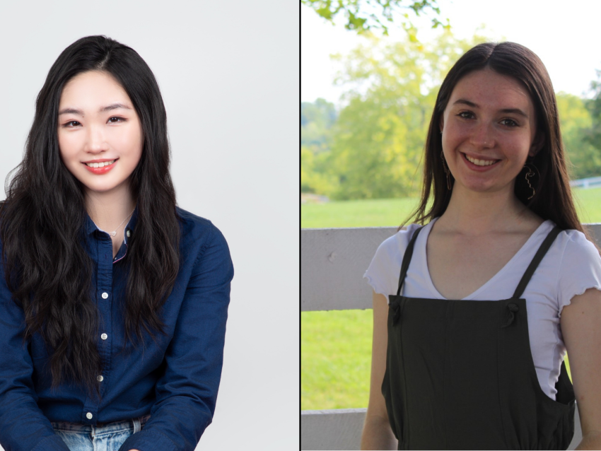 from left headshots of Rachel Hwang and Ella Brown-Terry