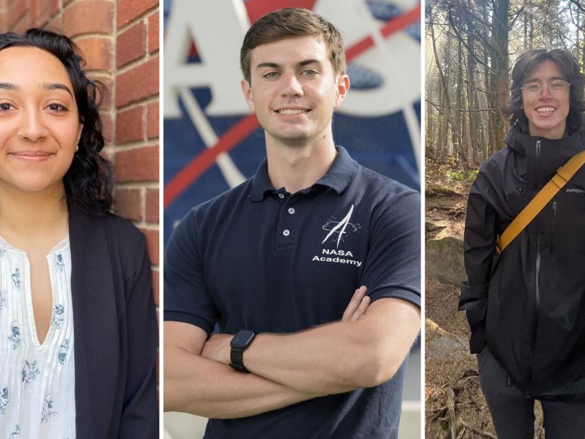 headshots from left: Hena Kachroo, Asa O'Neal, Harrison Yang