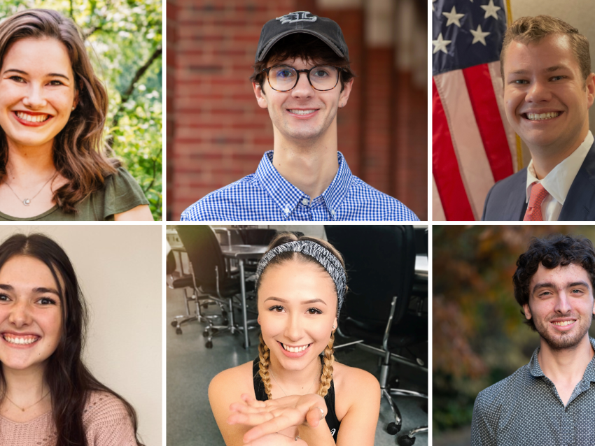 Headshots for 6 NSF Graduate Research Fellowship recipients